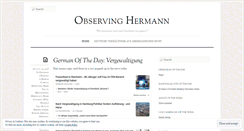 Desktop Screenshot of observinghermann.com